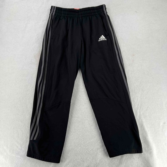 ADIDAS Basketball Mens Tracksuit Trousers Pants Logo Black Polyester Size Small - Picture 1 of 9